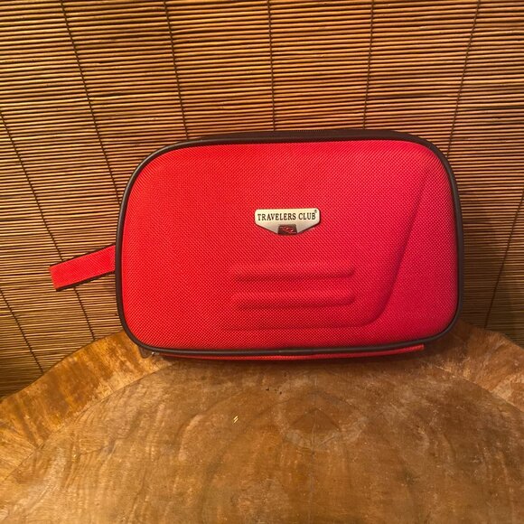 Travelers Club Red Canvas Toiletry Bag EUC - Picture 6 of 6